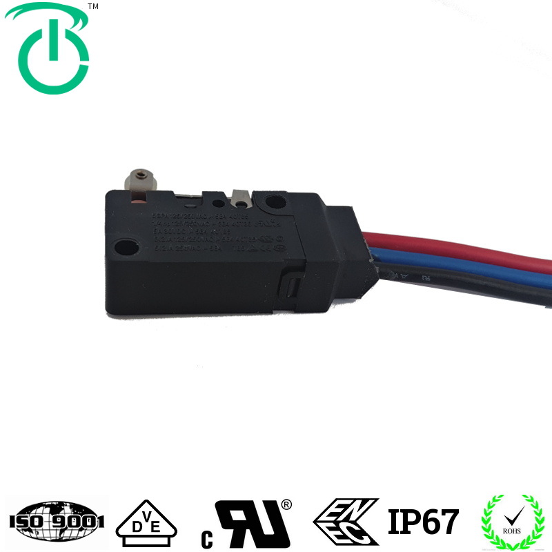 高寿命防水IP67等级引线式27.8mm大微动触动开关