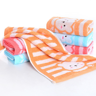 lovely Little Bear Child towel 32 pure cotton Jacquard weave soft water uptake supermarket Market Promotion Manufactor Direct selling One piece On behalf of