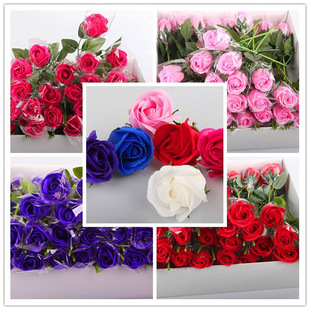 Valentine's Day Gift Korean Style Single Soap Rose Can Be Wrapped with Bouquet Gift Manufacturer Wholesale Birthday Gift Team Building
