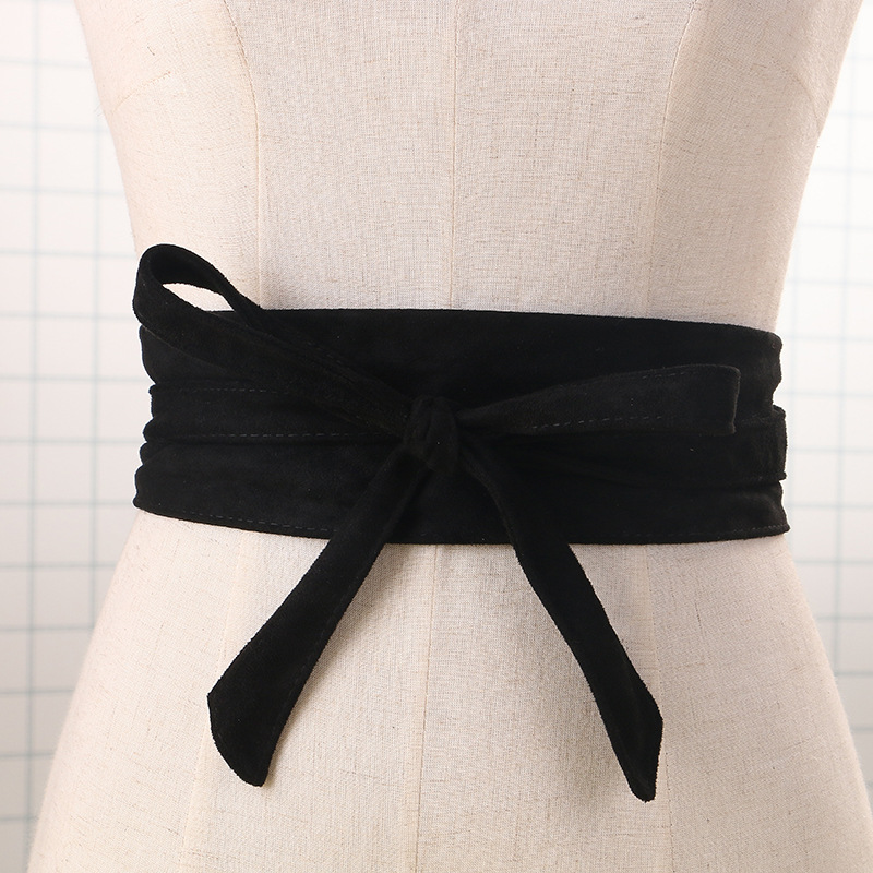 Fashion Bow Waist Belt Plastic Waist Slim Waist Belt Double-sided Real Shot