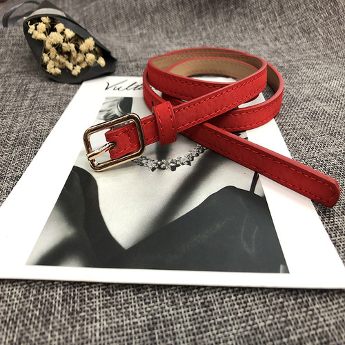 2020 Korean fashion new versatile dress belt jeans belt imitation leather thin belt factory direct sale