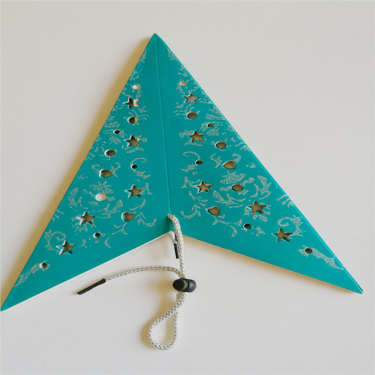 工廠定制紙制星星燈罩挂飾,聖誕節星星裝飾品節日派對家居裝飾品