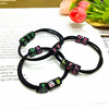 Hair accessory, hair rope with letters, case, Korean style, 2 in 1