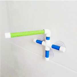 萌宠乐 鹦鹉玩具 鹦鹉洗澡淋浴磨砂站架洗澡用品 鹦鹉站杠鸟站架