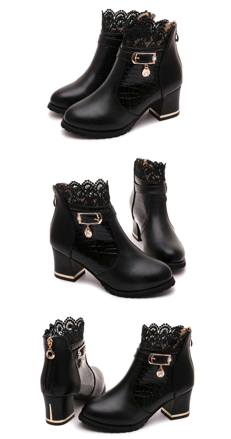 Bottes femme en PU artificiel - Ref 3355438 Image 14