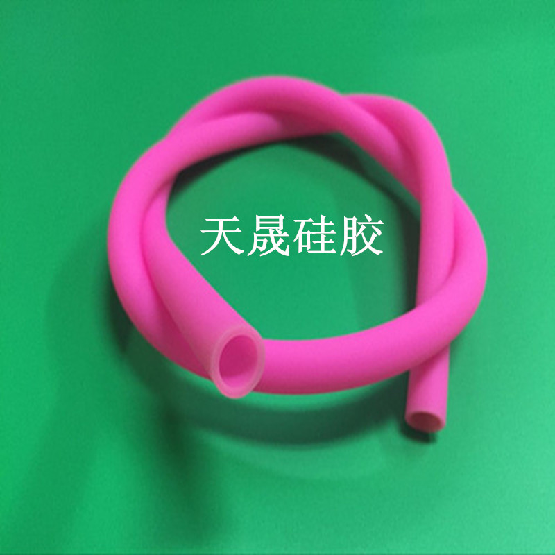 厂家供应食品级枚红色硅胶管  喷油彩色硅胶管  彩色硅胶管