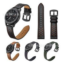 Samsung gear S3 Ticwatch Huami Huawei Watch moto360 đồng hồ dây da thế hệ thứ hai 22m Dây đeo đồng hồ thông minh