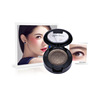 Pretty monochrome double -layer eye shadow grapefruit pumpkin color eye shadow plate smoke pearl light -resistant with eye shadow brush makeup mirror