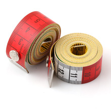 Nút băng đo 1,5 mét quần áo thước kẻ băng đo công cụ đo vòng eo eo ngực mét vuông Thước dây