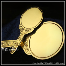 純銅八卦鏡風水帶柄生肖太極銅鏡用品工藝品擺件