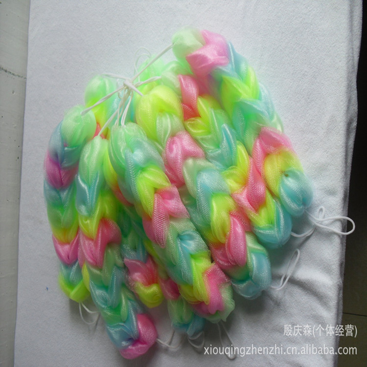 Honesty Manufactor Direct selling Bath towel Flower bath Pull back of Bath ball Wholesale bath towel Welcome to buy