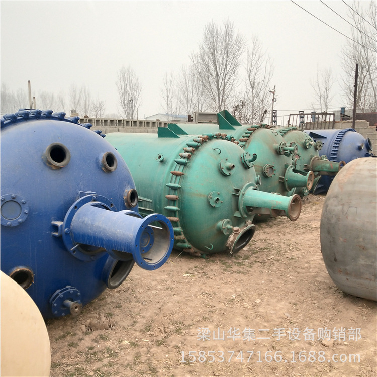 大批量处理二手反应釜 二手5000L搪瓷反应釜 二手电加热反应釜