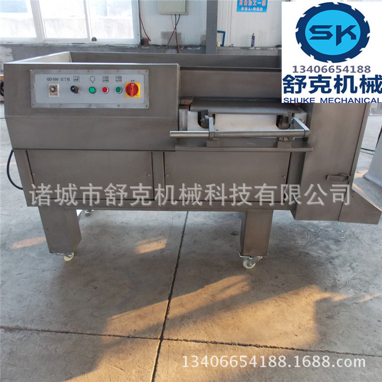 大块鲜驴肉块切肉丁机切肉块机 牛肉块切肉片机器