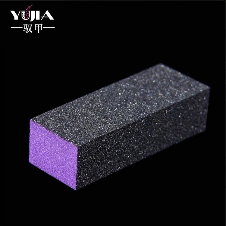 Uñas negro tofu bloque de cristal de pulido de uñas bloque de pulido de uñas suministros de uñas esponja bloque de pulido