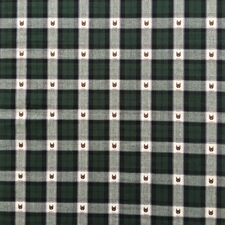 厂家供应新品全棉格布 2017年新型面料 提花格布 厂家