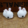 Japanese cute doll from soft rubber, cute animals, white rabbit, creative gift, anti-stress