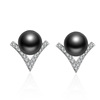 Earrings, accessory from pearl, internet celebrity, Korean style, Japanese and Korean, wholesale