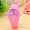 Silica gel fashionable quartz silicone watch