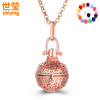 Shiying 14 aromatherapy perfume essential oil rose piano beads pregnant women's fetal teachings necklaces with drilling ball ball