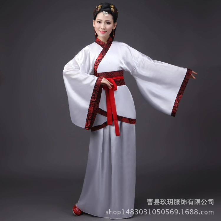 Ежегодная конференционная костюм Female Tang костюм Hanfu обыкновенная одинарная и двойная повивка, юбка для выступления взрослого подарка выпускной