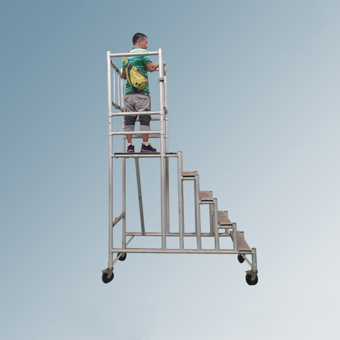 厂家供应铝合金登高车 各种大小型仓库取货物料搬运折叠马凳 现货