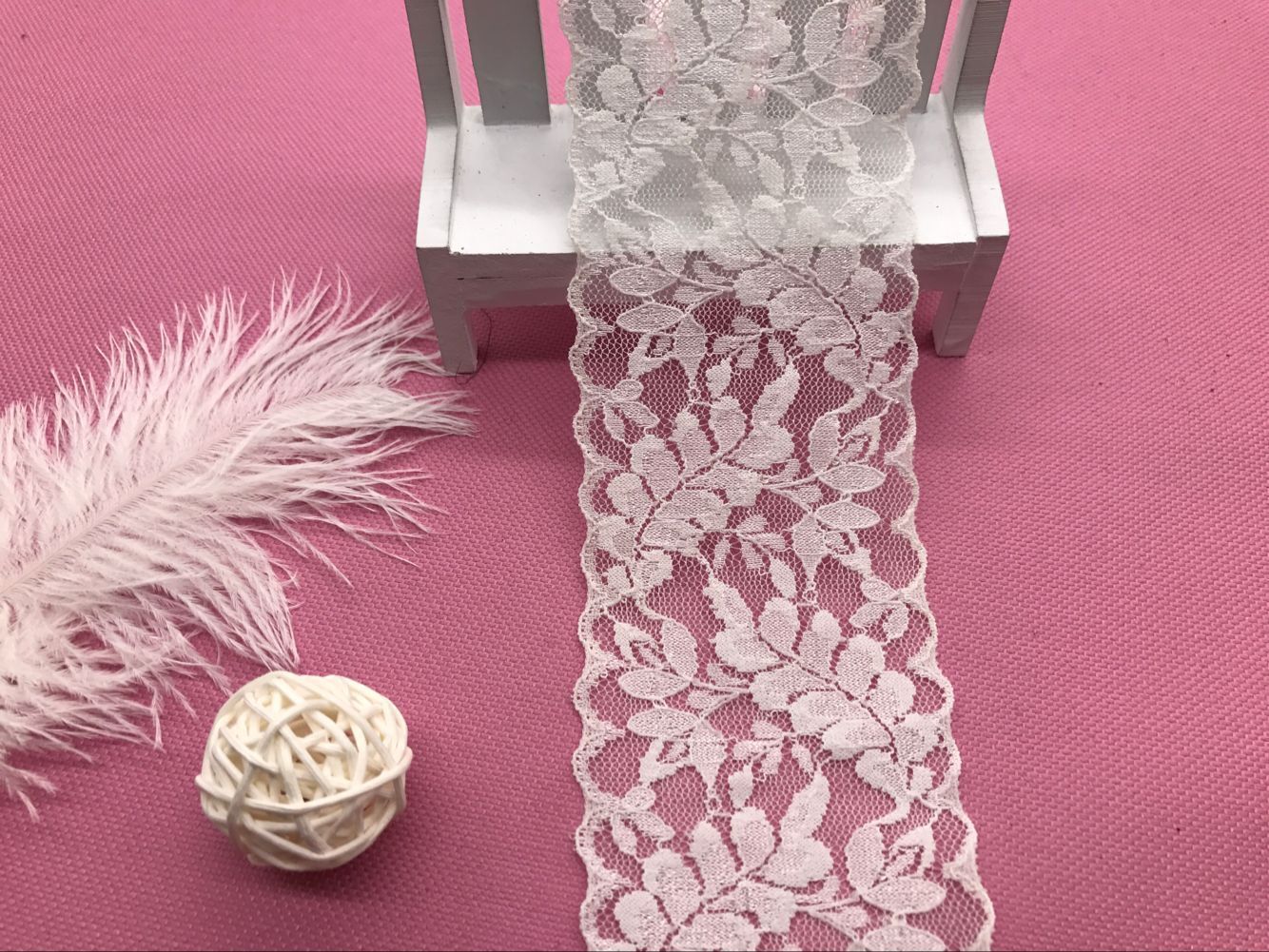 弹力花边氨纶花边厂家直销长期现货供应9049# 宽度6CM