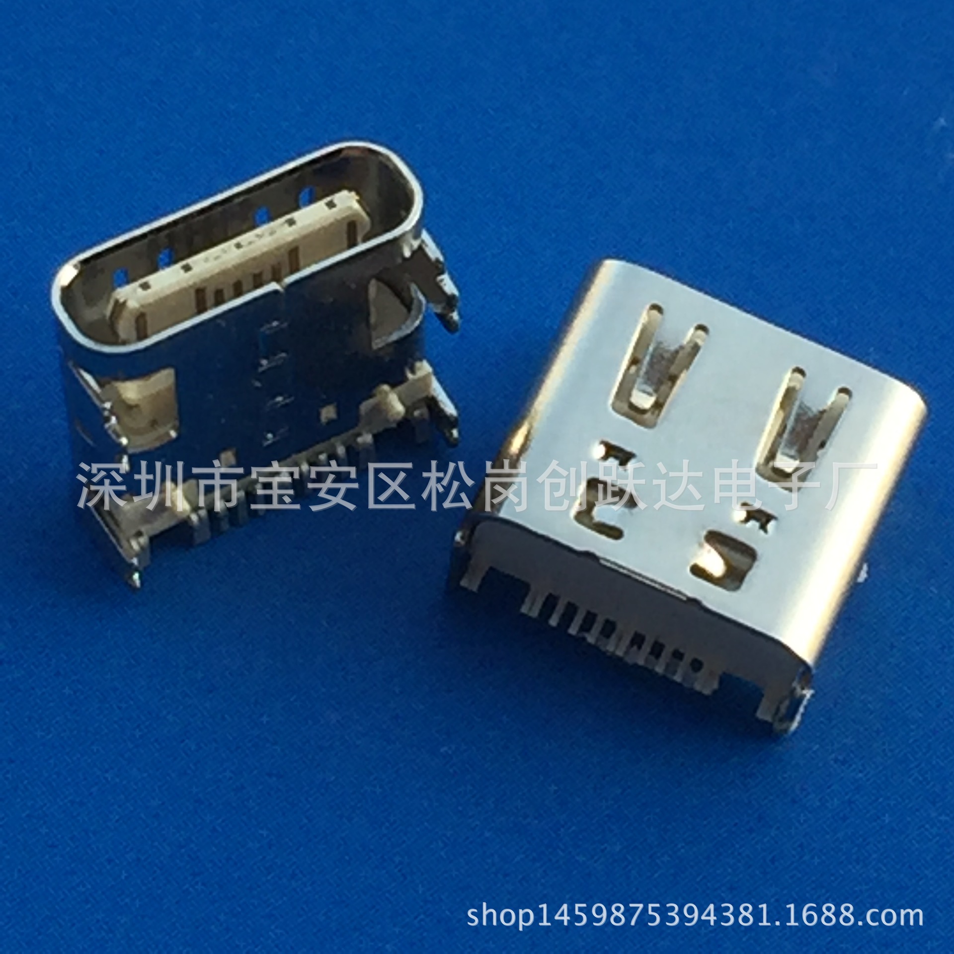 USB 3.1 TYPE-C直立式插板母座 14P-立式180°直插 正反插座typec-阿里巴巴