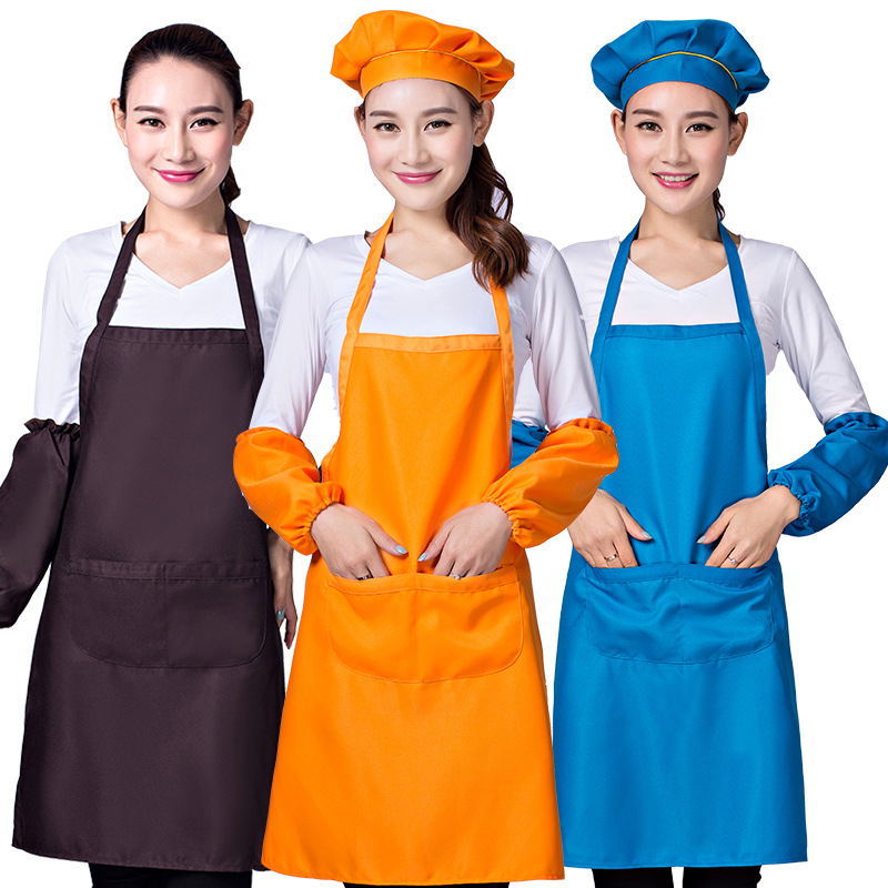 厂家直销纯色广告定做logo印字宣传礼品围裙定制防水简约批发罩衣|ms