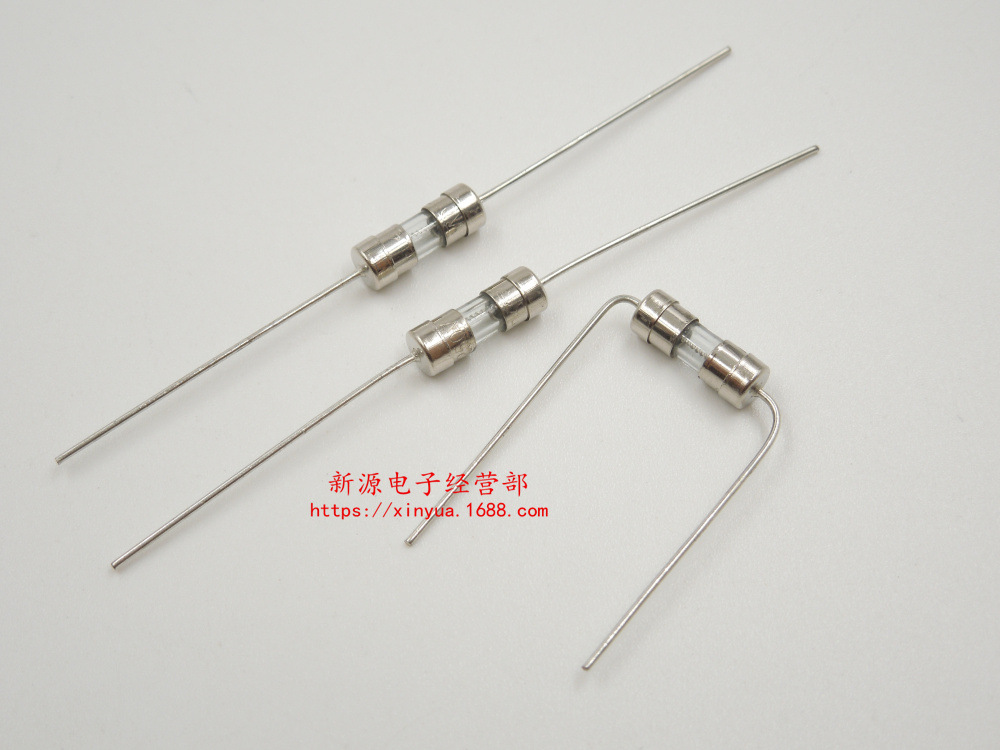 玻璃保险管 250V 3.6*10 5A 保险管 保险丝 5安 慢断 带脚
