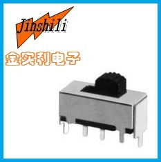 现货供应　手电筒两档拨动开关SS-12F02　铜壳铁壳