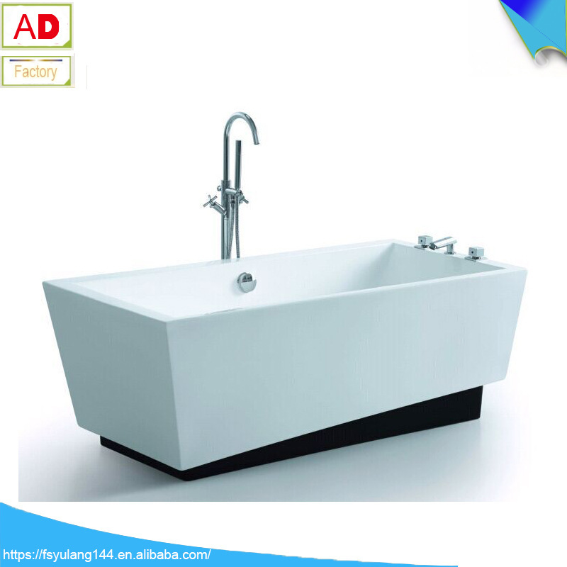 Andy bathroom new rectangular freestanding bathtub soaking five-piece faucet bathtub acrylic bathtub