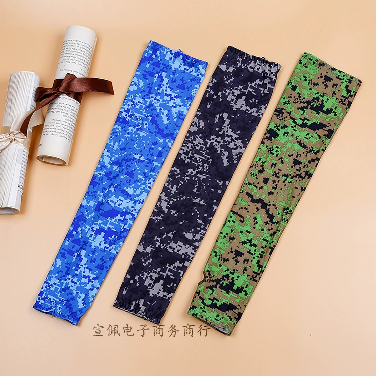 Летний Открытый камуфляж ледяной рукав Велоспорт Альпинизм солнцезащитный козырек УФ-защита Ice Silk солнцезащитный рукав