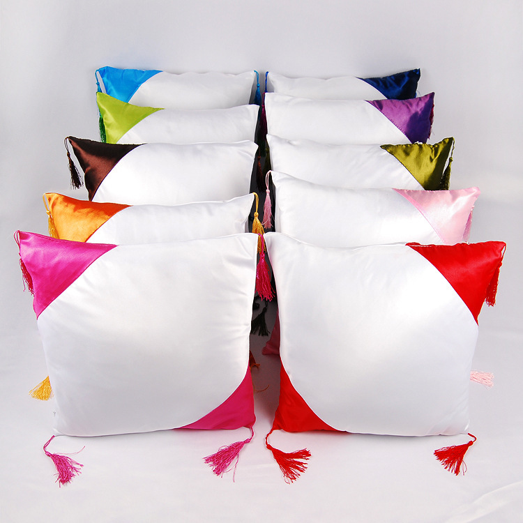 Thermal transfer blank pillow case wholesale /DIY Blank pillow cover/Hand-painted pillow case/Four sides Pillow