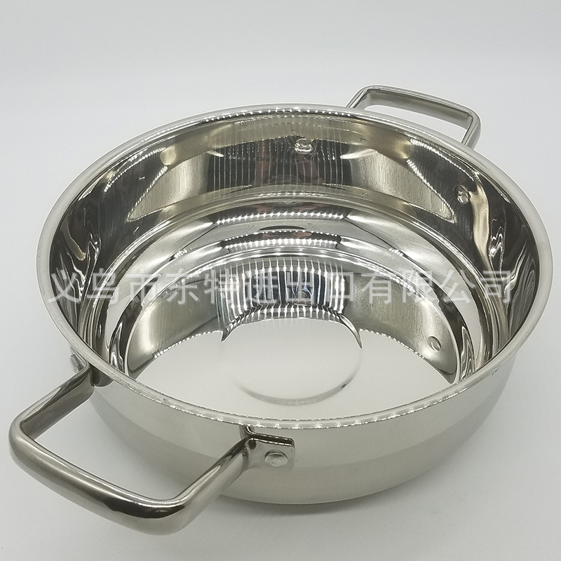 厂家直销不锈钢双耳汤锅高档家用火锅玻璃盖多用途汤锅礼品锅详情图9