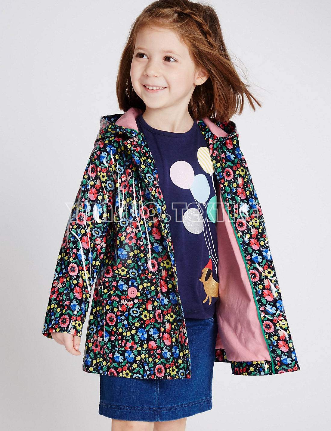 美丽绒PU小花印花