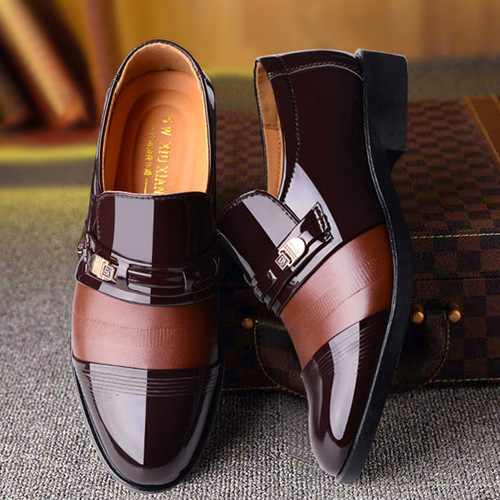  Spring Men's Business Formal Hollow Leather Shoes Men's Foot Slips Perforated Versatile Men's Shoes Dropshipping