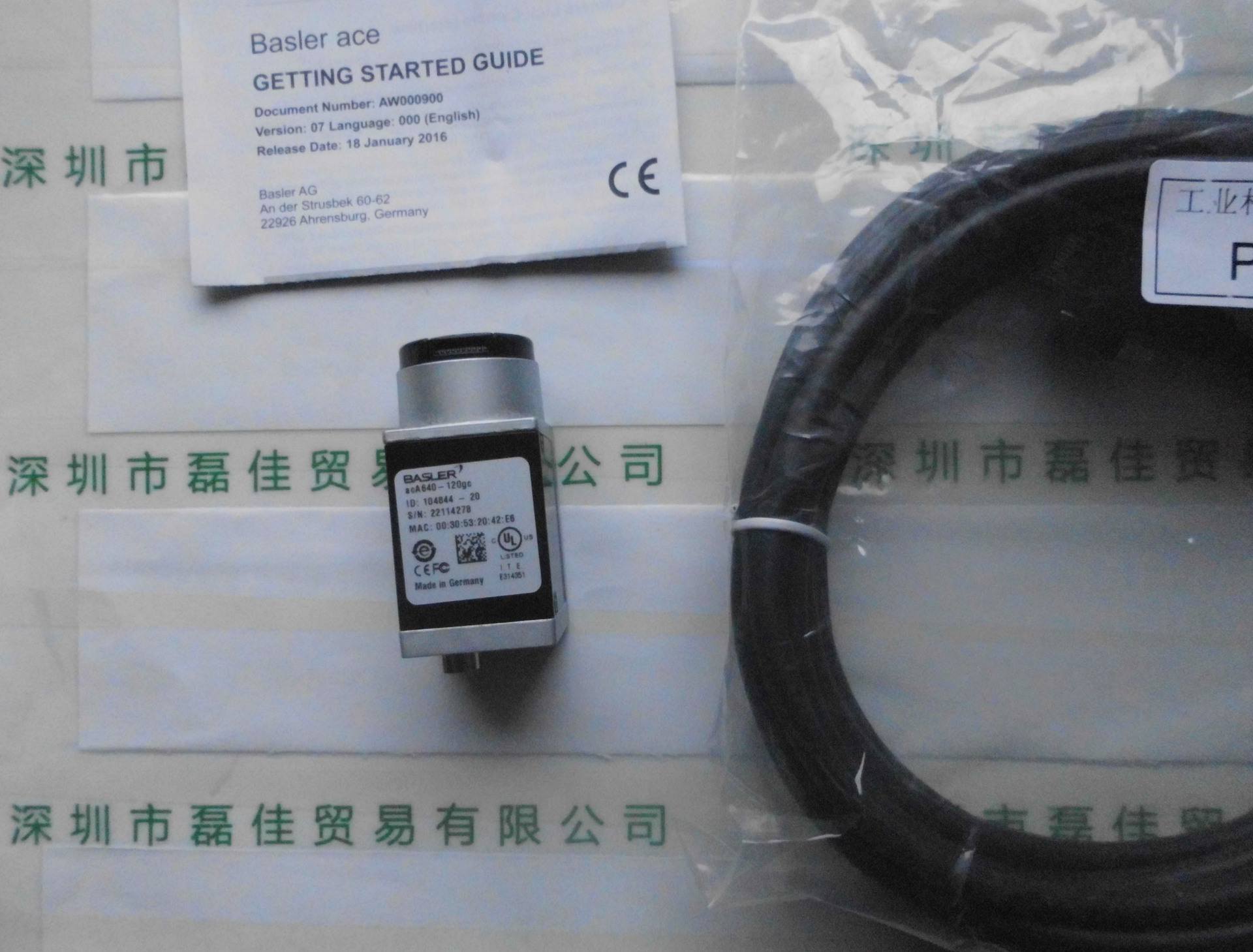 巴斯勒BASLER 　acA640-120gc工业相机