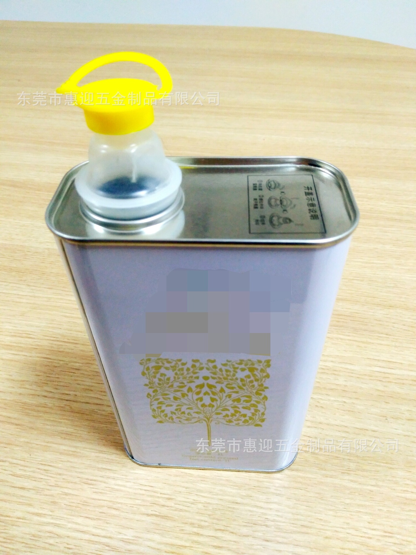 厂家直销1000ml油罐 马口铁罐 1l马口铁食品油罐 方罐 包装罐