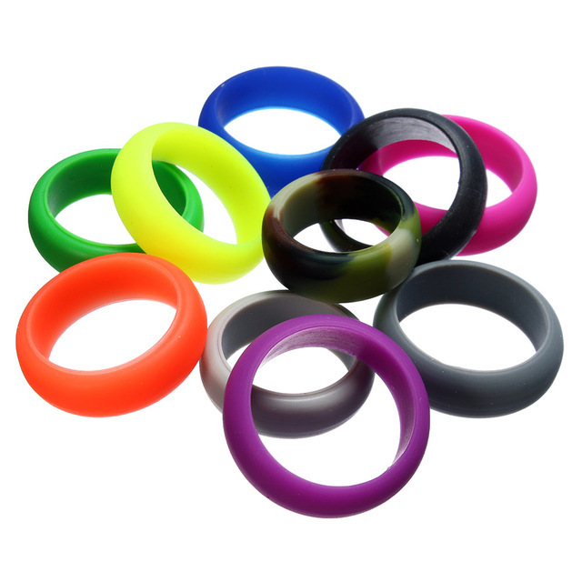 Moda Geométrico Color Sólido Gel De Sílice Sin Incrustaciones Anillos display picture 2