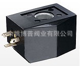 方型 电磁阀线圈 ￠16mm孔 DN15 20 25 32 40 50 大塑封线圈