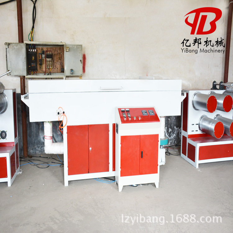 SJL亿邦机械出产老虎绳扁丝拔丝机组塑料亚麻丝拉丝机械设备