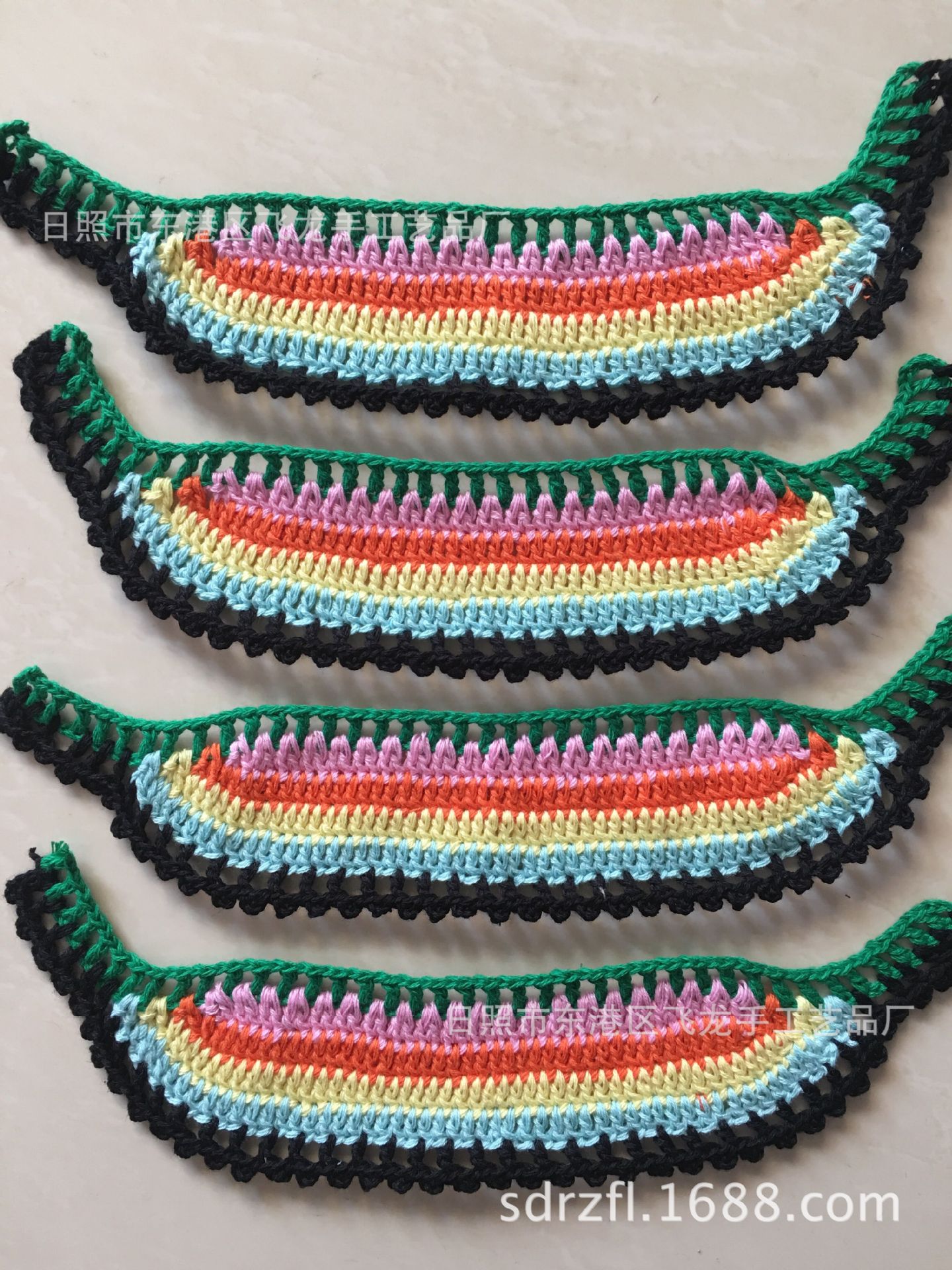 加工定做棉线钩针花边 手工花加工 服装辅料衣 花边手钩花边