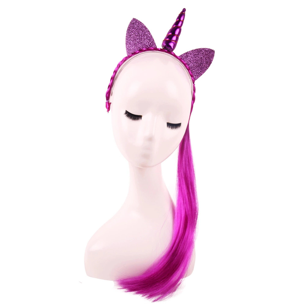 Children's accessories pony wig braid Unicorn hair band popular hair accessories eBay Amazon