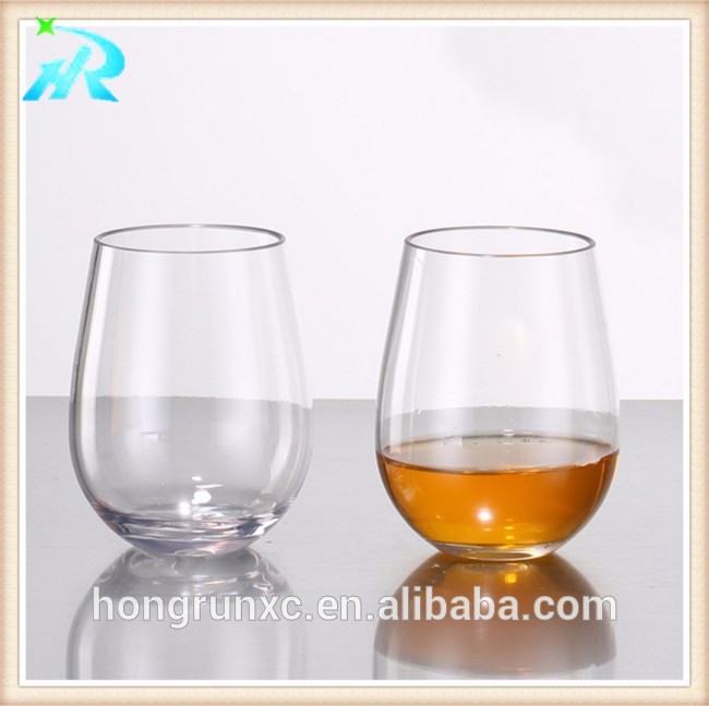 塑料紅酒杯  無(wú)腳塑料杯   塑料冰飲杯