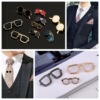 Men's fashionable brooch, dress, accessory, enamel, glasses, sunglasses, 2018, new collection