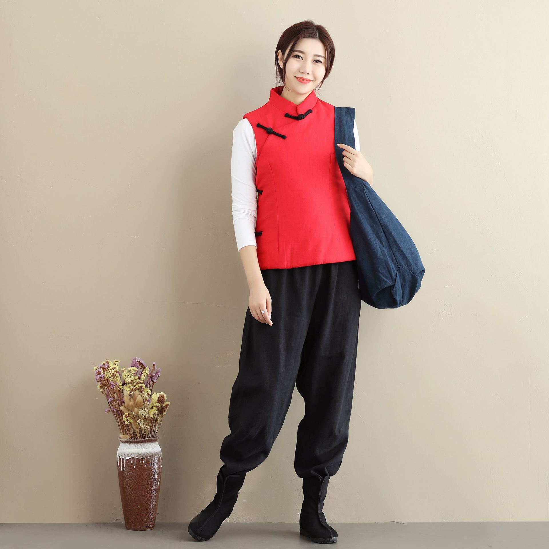 Gilet femme ASAYOU en Coton et lin - Ref 3318112 Image 14