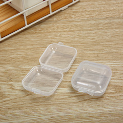 Manufacturer direct sale transparent small square box noise reduction earplug box cordless earplug storage box PP lid small glue box