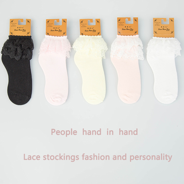 Sweet Double-Layer Lace Socks Breathable Cute Princess Socks Mid-Calf Socks Spring & Fall New Manufacturer Wholesale 81108 Sweet Double-Layer Lace Socks Breathable Cute Princess Socks Mid-Calf Socks Spring & Fall New Manufacturer Wholesale 81108