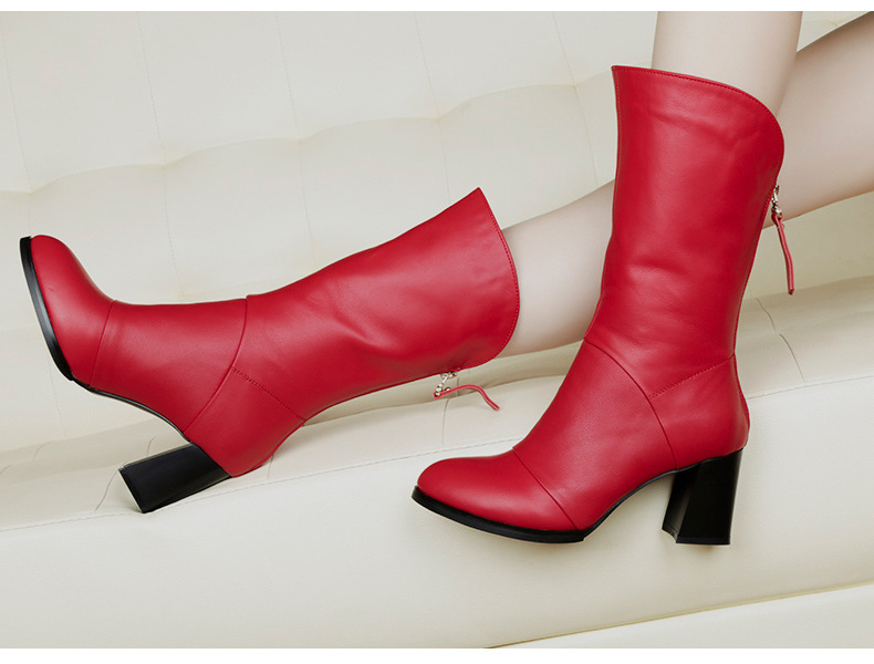 Bottes femme en En cuir - Ref 3355234 Image 24