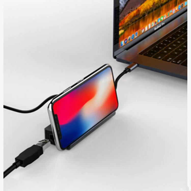 Универсальная сетевой хаб USB 3.1 с RJ45 Type-C к RJ45, 3 порта 3.0